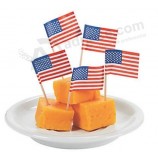 Hete verkopende tandenstokers van de vlag van het land voedsel vlag pakt