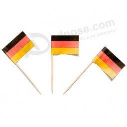 使い捨ての装飾紙ドイツの爪楊枝の旗