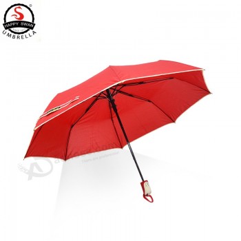 Glücklicher Schwan vollauTomaTischer Regenschirm 3 falTender winddichTer Regenschirm im Freien Regenzahnrad
