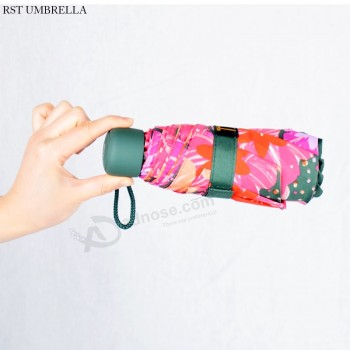 Customized Printing Light Five Fold Aluminum Umbrella with your logo