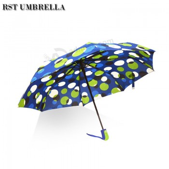 Compre las promociones de paraguas de Tres pliegues más baraTos imprima el paraguas compacTo de los anuncios