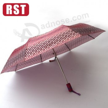 Preço de fábrica design diferenTe homem Três guarda-chuva dobrável guarda-chuva rajasThani