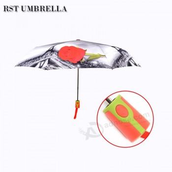 Guarda-chuva de dobramenTo do guarda-chuva dobrando-se superior baraTo de alTa qualidade de Três