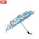 도매 주문품 불포화 유틸리티 자동 3 접는 데코 우산