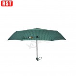 Personalizado raya de alTa calidad impresa al aire libre auTomáTico 3 plegables paraguas lema