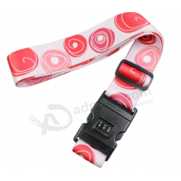 Custom Logo Security Luggage Strap Belt with Release Buckle