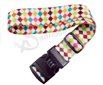 Customized Suitcase Belts 3 Digital Password Lock Travel Bag Belts