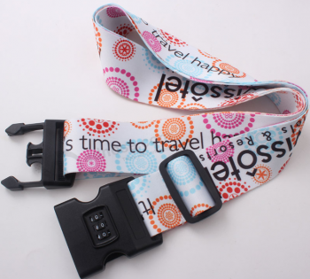 Courroies de bagage de sublimation de colorant ceintures de valise de voyage réglables