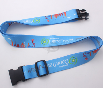 Adjustable Personalized Polyester Luggage Strap With Scale Lock