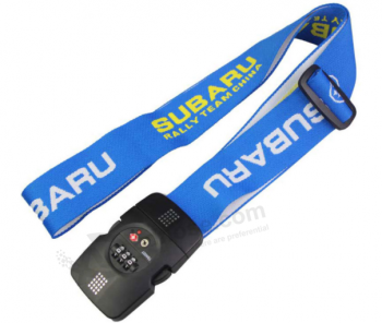 Polyester Woven Luggage Bag Strap Belt with 3 Digit Lock