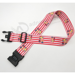 Adjustable travel baggage belt custom made luggage straps