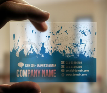 Fashion plastic business visiting cards for company