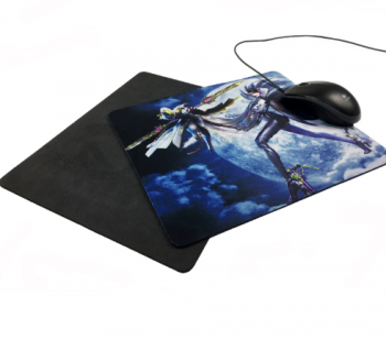 Cloth cover rubber die cut computer mouse pad printing