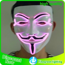 Custom led party flashing mask Party Masks With Lights EL Wire Lighting mask