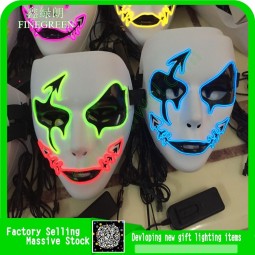 7 Color Fashion LED EL Wire Mask Masquerade Festival Halloween Party Mask