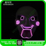 Hot sale festival el wire Mask for party EL flashing mask EL golwing Mask