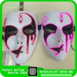 Cheap custom led flashing mask Party Masks With Lights EL Wire Lighting Party Mask