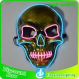 EL sound control voice reactived mask El Wire Led Light Up Mask