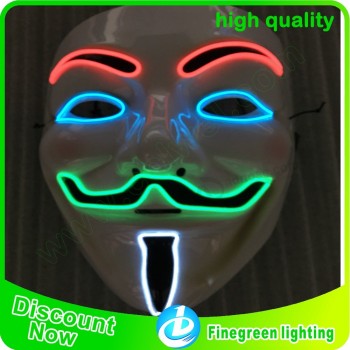 2018 newest product multi color lighting Vendetta demon mask for festival