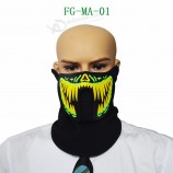 Party Cosplay EL Flashing Wire Mask led Masquerade mask