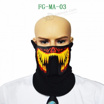 super cool sound activated led face mask for dance supplier