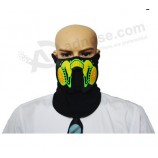Halloween sound activated facial led mask wholesale