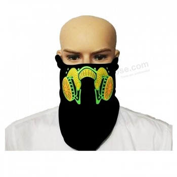 Fashion el light sound activated mask for party