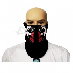 Cool design sound activated led mask el flashing mask wholesale