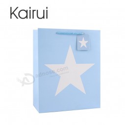 Custom Best seller simple design kraft shopping paper bag with star and your logo