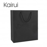 Custom Printed black paper bag with your logo and high quality