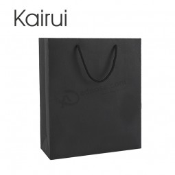 Custom Printed black paper bag with your logo and high quality