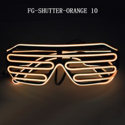 OranjE licht lEd shuttEr-bril oplichtEn knippErEndE bril voor dEcoratiE