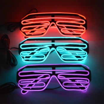 Wholesale el equalizer sound activaed glasses led party lights glasses