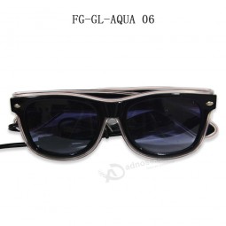 Custom aqua el glasses/Fashionable fluorescence dancing el glasses
