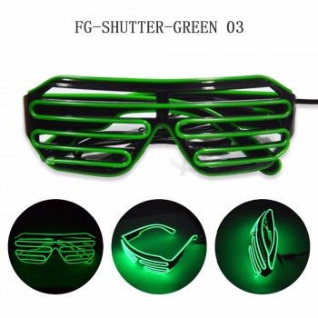 クラブ驚くべきプラスチックエルワイヤー点滅する3D眼鏡