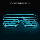 Fashionable Blue Light Party Led Shutter Sunglasses