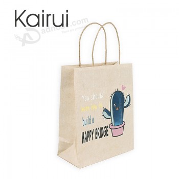 New Design shopping Premium Custom Printed craft paper bag with your logo
