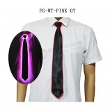 Red light up el wire tie flashing glowing el bow tie