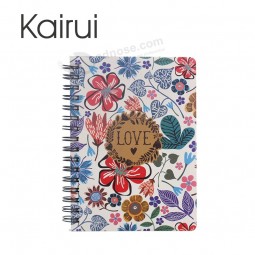 Wholesales Luxury A5 Custom flower Top Bound Spiral Notebook