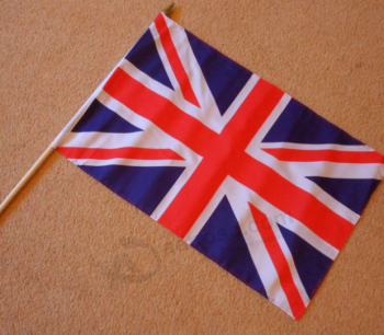 Polyester Mini Hand Flags With Wooden Sticks