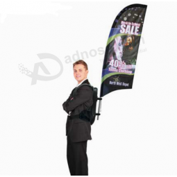 Polyester Fabric Backpack Flying Banner for Sale
