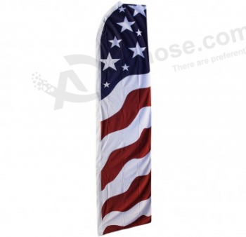 저렴 한 판촉 폴리 에스터 미국 칼 깃발 도매