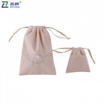 Simple but elegant square flannelette bag jewelry gift bag with your logo