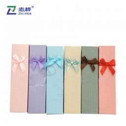 Zhihua бренда прямоугольник пользовательских цвета милые красивые ювелирные изделия кулон ожерелье бумажная коробка