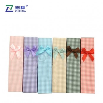 Zhihua бренда прямоугольник пользовательских цвета милые красивые ювелирные изделия кулон ожерелье бумажная коробка