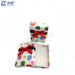 Zhihua бренда квадрат красивые красочные бумаги подарочной упаковке коробки ювелирные изделия серьги коробка