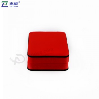 High quality velvet plastic material necklace luxury jewelry box with your logo