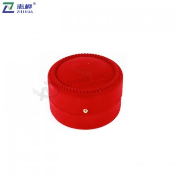 Zhihua品牌批发时尚圆形螺纹面奢华珠宝红色手链盒
