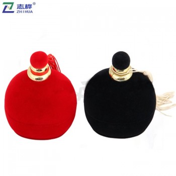 智华品牌独特设计精美灯笼造型红色或黑色戒指耳环定制首饰盒