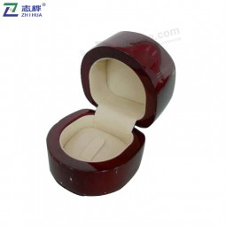 Superior quality custom classic beautiful round ring necklace box wooden Jewelry box with your logo